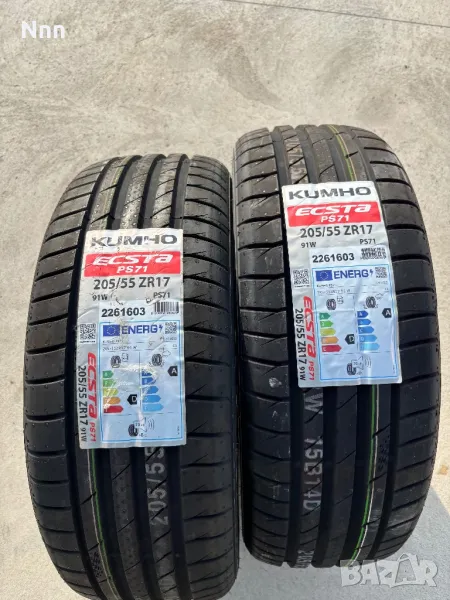 2бр.чисто нови летни гуми 205 55 R 17 Kumho, снимка 1