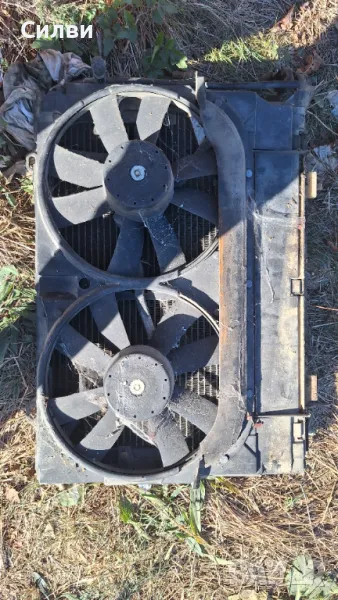 Охладител с вентилатори перки дифузйор климатичен радиатор за Мерцедес Ц200 В202 от W202 Mercedes, снимка 1