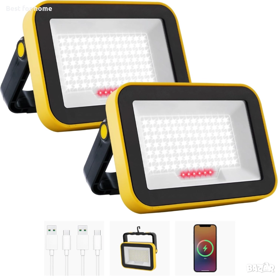 LED работна светлина, акумулаторни прожектори, снимка 1