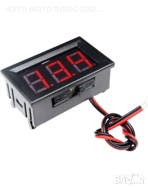 Цифров LED волтметър за вграждане 4.5-30V DC, снимка 1