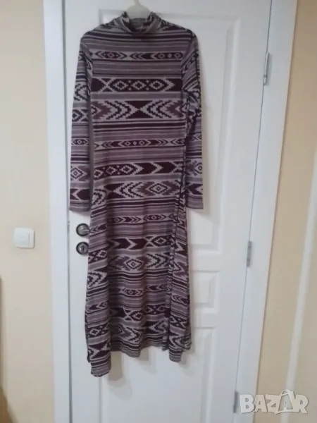 Дълга дамска рокля с народни мотиви , снимка 1