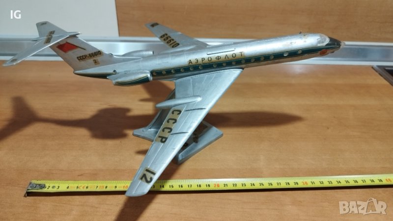 Стар модел на самолет ТУ - 134, АЕРОФЛОТ, снимка 1
