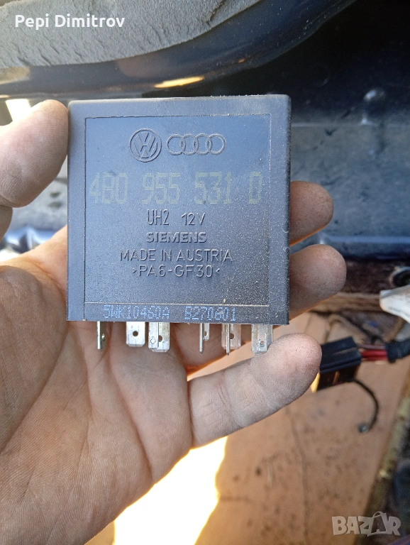 Реле за чистачки на предното стъкло Audi 4B0 955 531 A 4B0955531D 4BO955531D SIEMENS NR.602, снимка 1