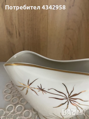 Lettin. Germany. 1958 г. Порцеланова ваза., снимка 7 - Антикварни и старинни предмети - 51390663