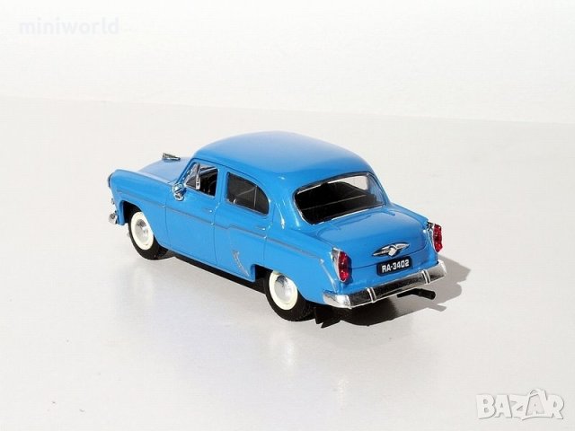 Москвич 407 1958 - мащаб 1:43 на DeAgostini моделът е нов в блистер, снимка 6 - Колекции - 44476520