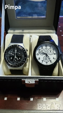 Swatch irony chronograph два часовника