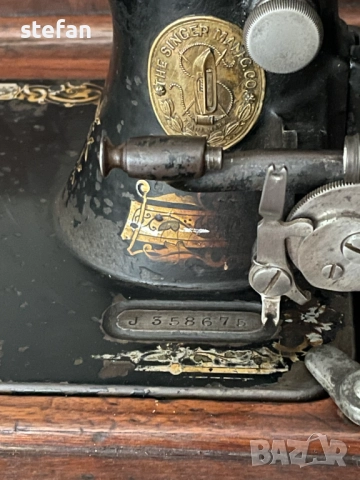 Антична шевна машина SINGER патенд 1886г., снимка 5 - Шевни машини - 51461645