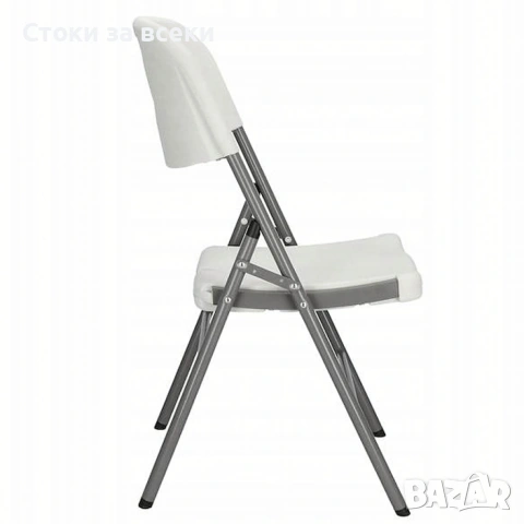 Комплект 4 броя сгъваеми кетъринг столове за градина и събития - удобни и издръжливи, снимка 5 - Столове - 53257674