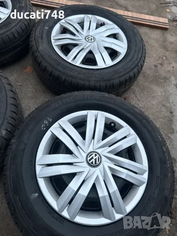 OEM железни джанти 14" 5х100 - VW, Skoda, Seat с тасове, снимка 4 - Гуми и джанти - 48338965