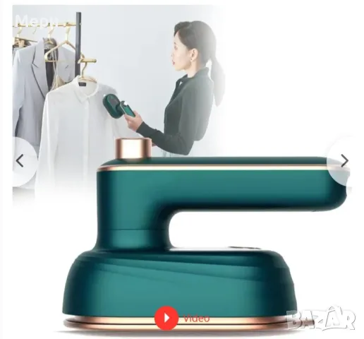 Мини електрическа ютия на пара за гладене на дрехи, снимка 6 - Ютии - 48696222
