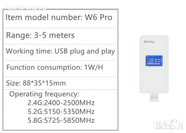 USB заглушител на Bluetooth и WiFi сигнал, снимка 8 - Рутери - 39816002