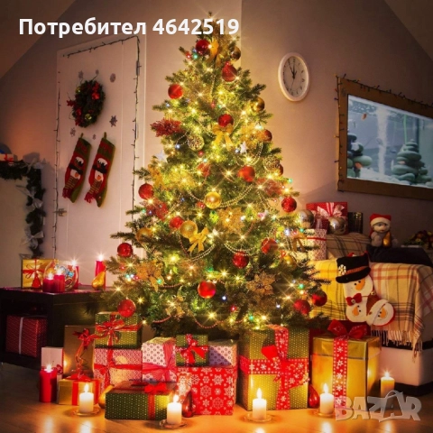 Гирлянд с лед лампички и соларен панел, 10 метра, снимка 3 - Други стоки за дома - 52337457