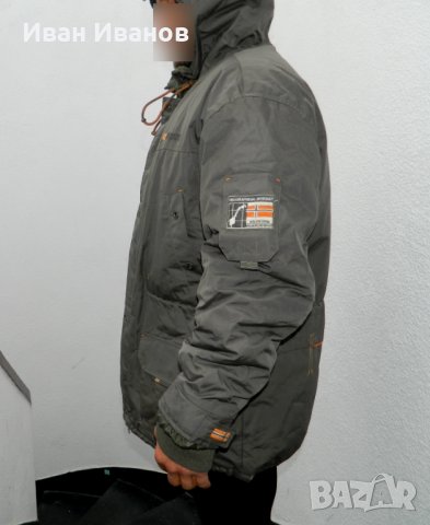 Мъжко дебело зимно ватирано яке с качулка Geographical Norway размер ХЛ , снимка 4 - Якета - 34729353