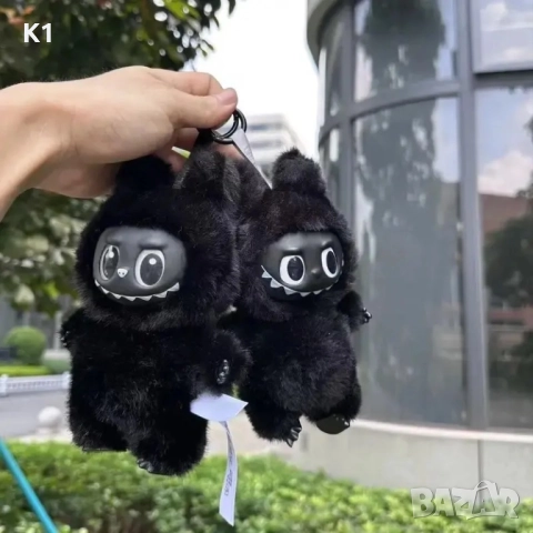 Лабубу Black / Черно Labubu Exciting Macaron, снимка 5 - Плюшени играчки - 51625835