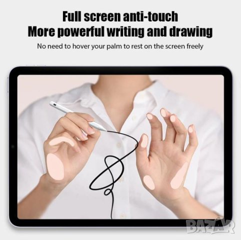 Дигитална Писалка Apple Pencil 2 Magnetic Stylus Pen Съвместима с iPad 2018-2023г Всички Нови Модели, снимка 6 - Таблети - 41287360