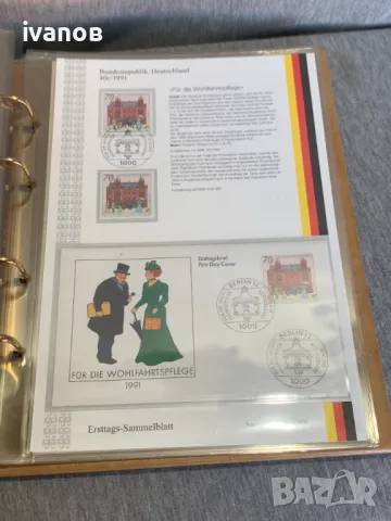 луксозен класьор, Първи ден колекция ,, снимка 6 - Филателия - 48090319