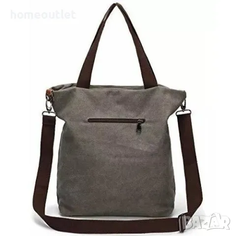 ПРОМОЦИЯ Дамска текстилна чанта в тъмно сиво, снимка 2 - Чанти - 49674191