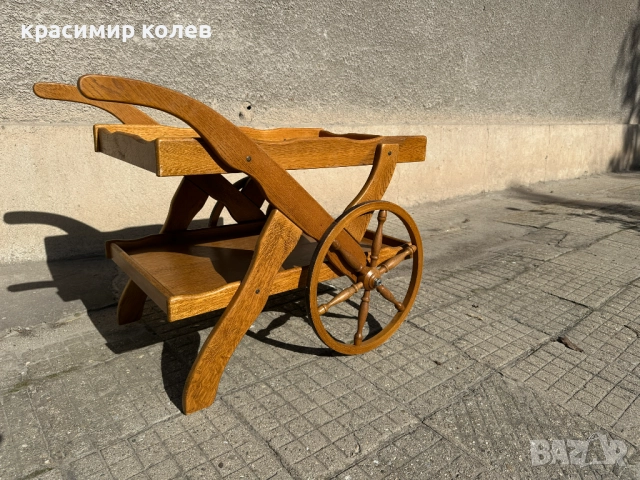 немска помощна количка от масив, снимка 7 - Антикварни и старинни предмети - 52313817