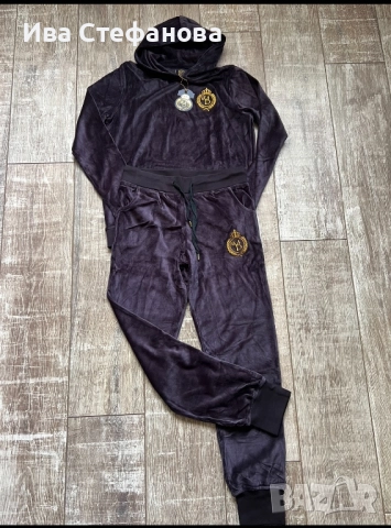 Нов плюшен дамски сет комплект от две части спортно елегантен комплект , снимка 5 - Спортни екипи - 39970757