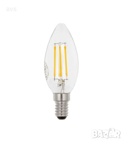 LED крушка 6W C35 2700K филамент VITO, снимка 1