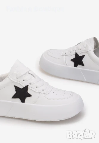 Олекотени дамски маратонки с мека еко кожа, снимка 2 - Маратонки - 51245898