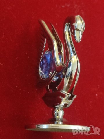 Статуетка Swarovski, Син лебед. , снимка 7 - Колекции - 35958534