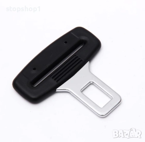 Комплект 4 бр Закопчалка за колан за кола, Betterlifefg, Инокс/пластмаса, черен/сребрист, 4 бр., снимка 2 - Аксесоари и консумативи - 53648423