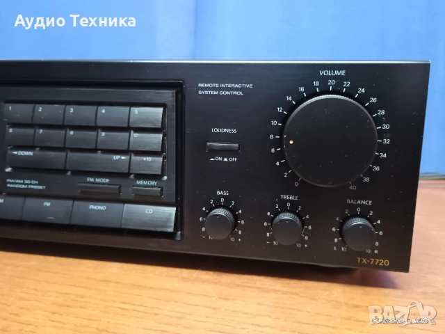 Стерео усилвател Onkyo TX-7720. Перфектен! Предлагам и тонколони., снимка 3 - Ресийвъри, усилватели, смесителни пултове - 51254233