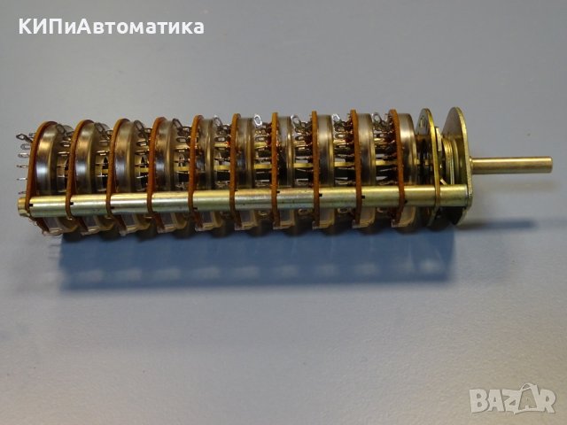 Галетен превключвател 10 секции, 24 позиции VEB RTF rotary switch, снимка 3 - Резервни части за машини - 41728833