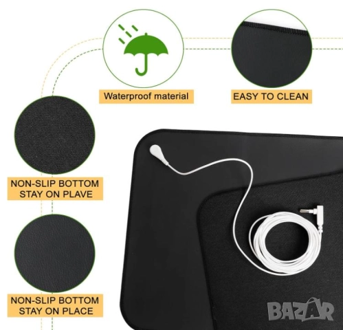 Уелнес Заземяваща Подложка за Заземяване Антистатичен Заземител Заземяващо Килимче за Заземяване БИО, снимка 10 - Други - 51999096