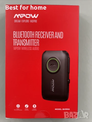 Mpow Bluetooth 5.0 предавател и приемник-трансмитер, снимка 3 - Друга електроника - 50572379
