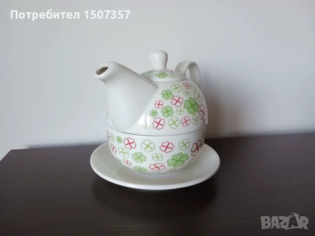 Чайник и чаша - 2 в 1, снимка 4 - Чаши - 56142109
