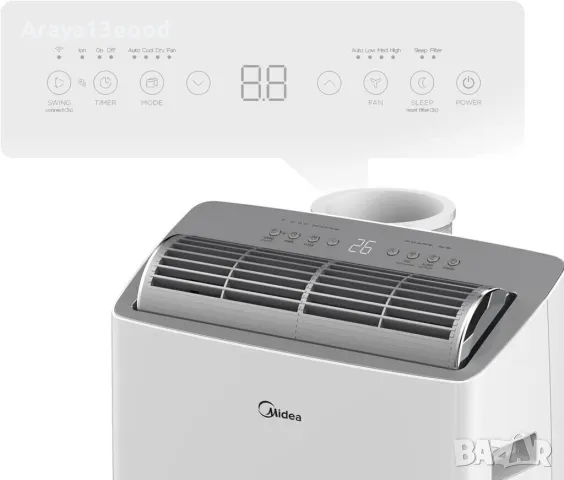 Мобилен климатик Midea Real Cool 35 - 2 Години Гаранция, снимка 7 - Климатици - 48224922