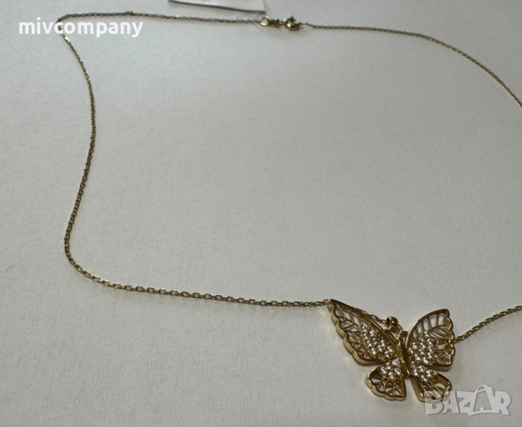 Златно колие с Висулка 2.02гр 45см, снимка 7 - Колиета, медальони, синджири - 53692206