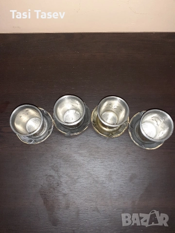 Сервиз от калаени чаши за уиски, снимка 4 - Сервизи - 53243958