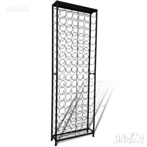 vidaXL Метална стойка за вино, за 108 бутилки（SKU:241598）, снимка 2 - Други - 52980545