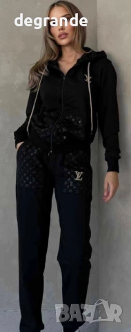 НАМАЛЕН Черен Дамски екип Louis Vuitton, снимка 4 - Спортни екипи - 52668137
