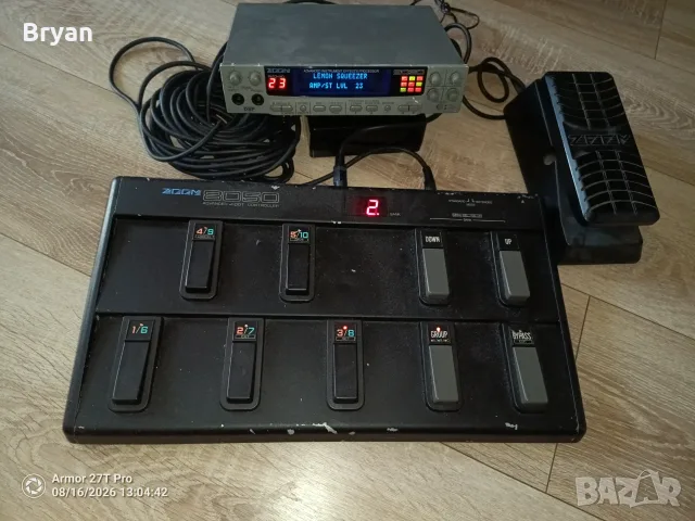 Zoom 9030, Zoom 8050, Zoom Fp02 Процесор за китара, контролер, педал, снимка 5 - Китари - 55737479