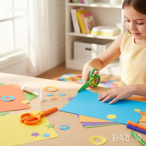 6161 Детска безопасна ножничка със заоблен връх, снимка 2 - Ученически пособия, канцеларски материали - 53826403