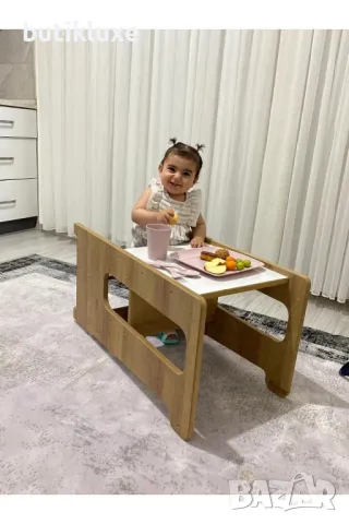 Обучителна кула Монтесори 3в1, снимка 3 - Мебели за детската стая - 47986409