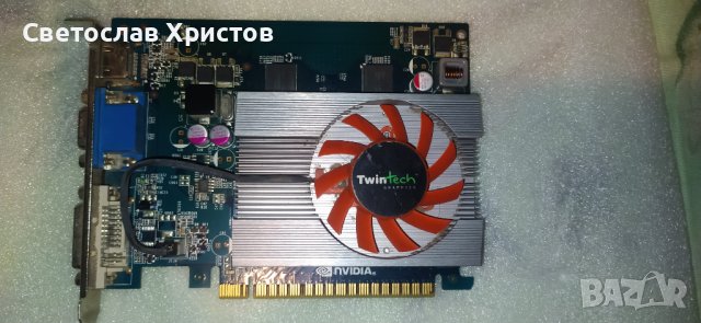 Продавам видео карта nVidia TwinTech GT440 1GB GDDR5 128bit HDMI DVI VGA PCI-E, снимка 1 - Видеокарти - 41019989