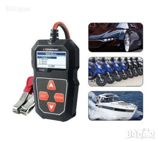 Тестер за автомобилен акумулатор KW210, снимка 6 - Друга електроника - 52839307