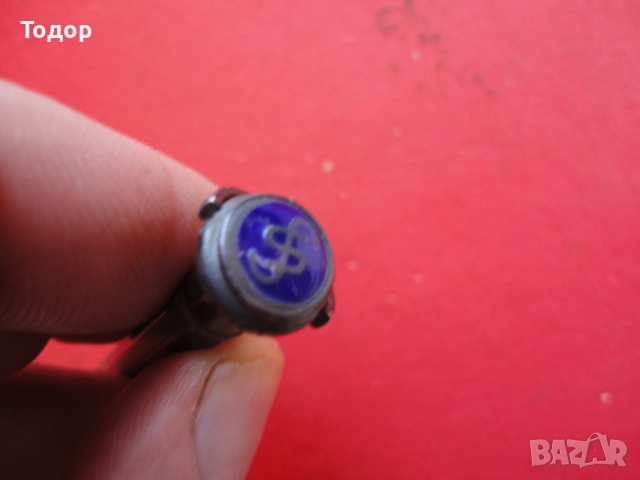 Уникален сребърен молив с емайл Art Nouveau 800, снимка 8 - Колекции - 52849468