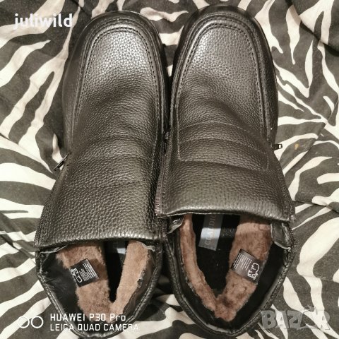 Мъжки боти с кожа, естествен косъм, промо, снимка 4 - Мъжки боти - 44281256