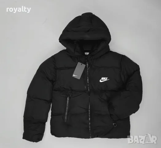 Nike Ново Черно Дамско Зимно Яке с Качулка [С-Л]