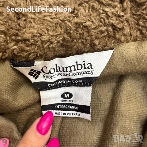 Дамско яке Columbia Interchange Omni-Shield с цип, кафяво, размер M, снимка 5 - Якета - 53477492