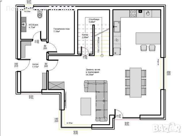 Двуетажна къща с 3 спални над Еко Евксиноград, снимка 2 - Къщи - 52305044