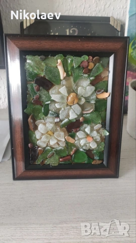 3D картини с морски стъкла и миди, снимка 2 - Картини - 53853808