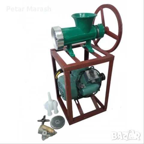Електрическа Месомелачка Чугунена 32 номер с електромотор, снимка 2 - Други инструменти - 50546508