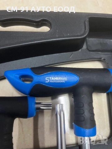 К-т шестограми и торксове с ръкохватка 16 части , снимка 2 - Ключове - 51842684